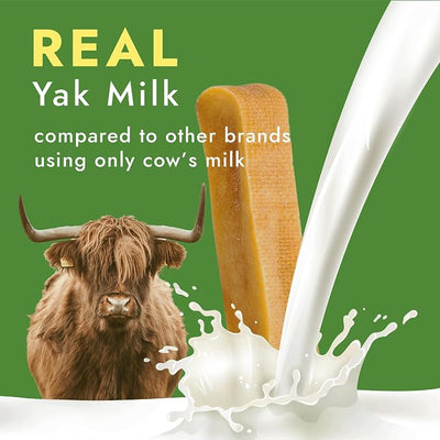 William Hunter Yak Cheese Himalayan Dog Chews - Long Lasting 100% Natural High Protein Dental Dog Chews for Aggressive Chewers (5 Pack Small)