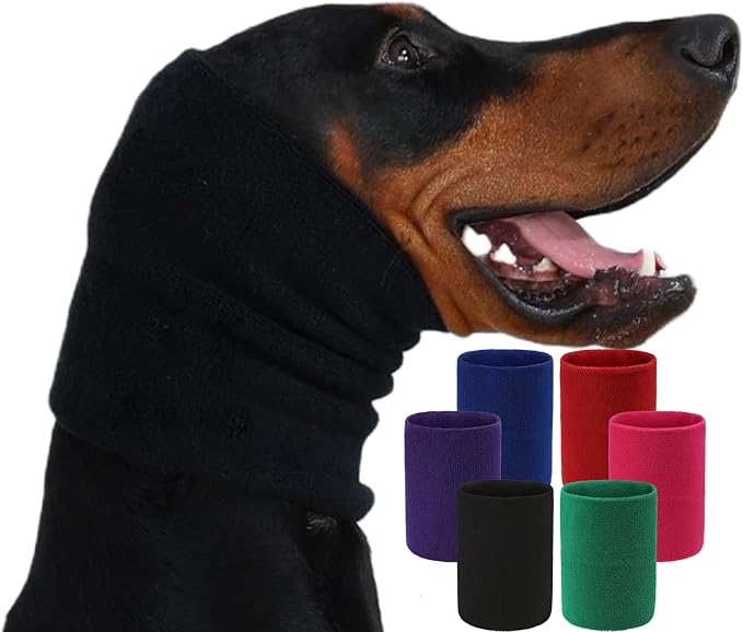 Dog & Cat Calming Hoodie - Anxiety Relief Ear Protector, Noise-Canceling Head Cover for Grooming, Bath, Force Drying, Thunder & Fireworks
