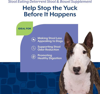 NaturVet – Coprophagia Stool Eating Deterrent – Deters Dogs from Consuming Stool – No Poop Eating for Dogs - Enhanced with Breath Aid Freshener, Enzymes & Probiotics – 130 Soft Chews