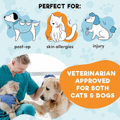 BENCMATE Inflatable Dog Cone Collar Alternative, Soft Dog Cone for Small Medium Large Dogs and Cats, Neck Recovery ECollar Donut Collar After Surgery (Small, Pink)