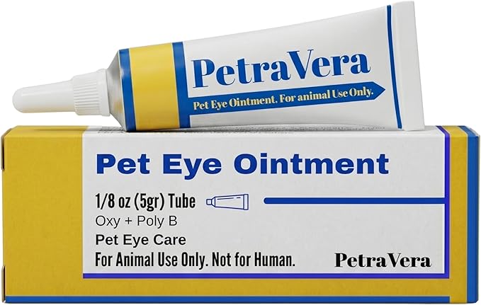 PetraVera Pet Eye Care for Cats, Dogs and All Pet 1/8 oz - 5gr