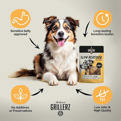 Scott Pet Grillerz Pig Ears for Dogs, 12 Count, Natural Dog Chews, Single Ingredient, High Protein, Easy to Digest, Supports Healthy Teeth, for All Life Stages