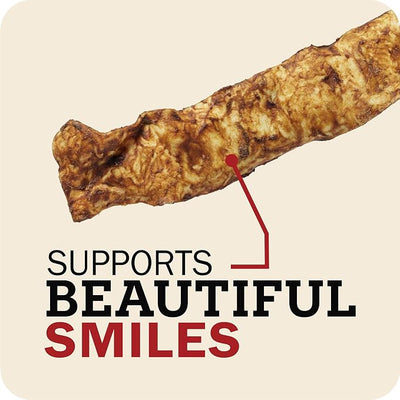 Redbarn Pet Products All-Natural Rawhide Bully Slices - Peanut Butter Flavor - Premium Grain-Free Beef Hide Treats High Protein Low Fat for Chewers - 9 oz Bag (Pack of 3)