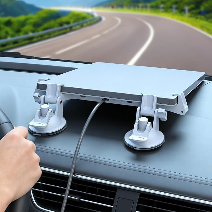 Linkoostar for Starlink Mini Mount for Dashboard, for Starlink Mini Car Suction Cup Mount for Dashboard & Windshield Suitable for Most Vehicles and Ensure Stable Satelllite Signal