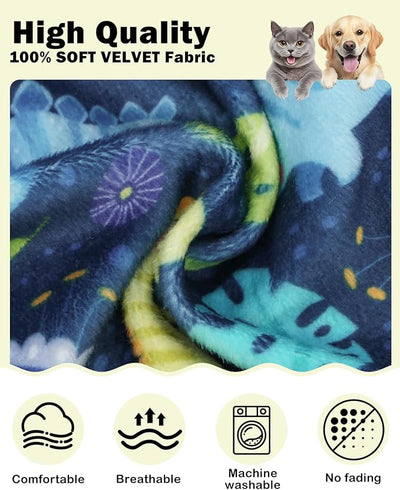 CuteBone Dinosaur Costume Dog Shirt, Stretchy Velvet T-Shirt Clothes for Small Dogs, Soft & Breathable Pet Tee Outfit Cat Apparel for Daily Wear, Cozy Pullover Design Puppy Fashion COSBX06M