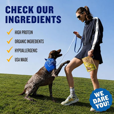Winnie Lou Turkey Jerky Dog Treats - Limited Ingredient, Human Grade, Training Treats for Small, Medium & Large Dogs, USA Made, High Protein, Chews, Hypoallergenic, Sensative Stomach (2 Pack)