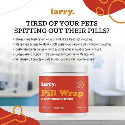 Sweet Potato Pill Wrap for Dogs - Pumpkin Moldable Paste - Hide Dog Medication Pouches - Medicine Treats Pill Hider - 102 Servings - 8 oz - Made in USA