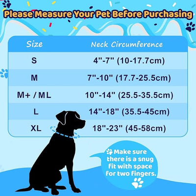 Grand Line Donut Inflatable Collar for Dogs and Cats, Soft Recovery Dog Cone After Surgery, Protective Pet Neck Cone for Small, Medium, Large Dogs, Not Block Vision (Blue, S)