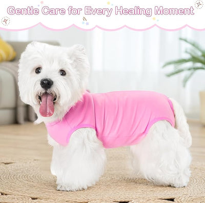 Coppthinktu Dog Surgery Recovery Suit for Dogs After Surgery Female, Dog Onesie Neuter Puppy Spay Shirts, Post-Op Bodysuit Pajamas Anti Licking Abdominal Wounds Cone Alternative