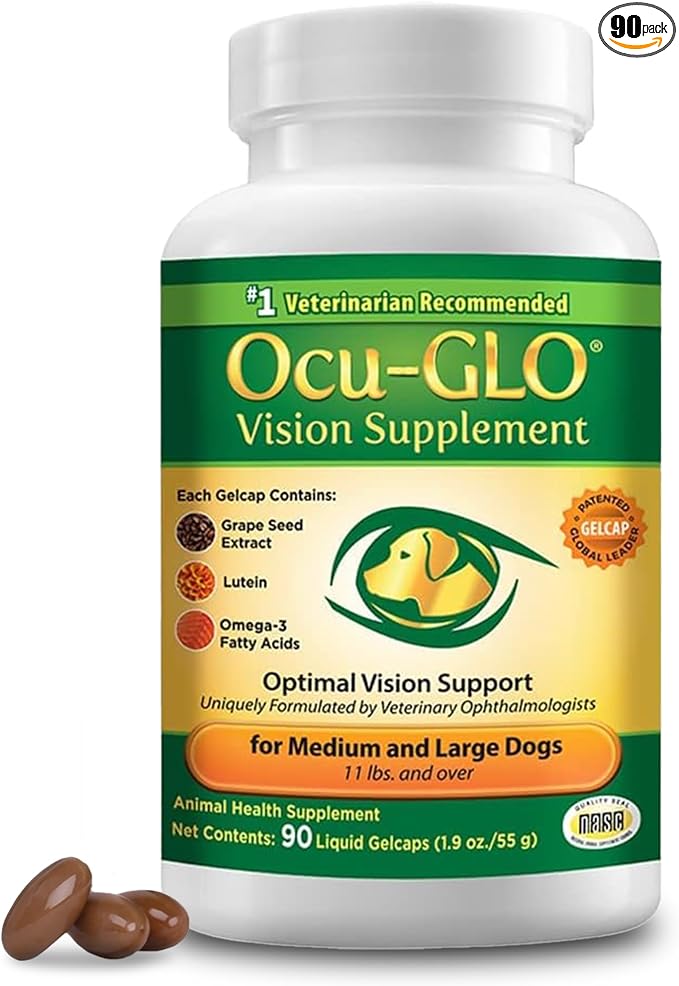Ocu-GLO for Medium to Large Dogs, 11+ lb, 90 Count