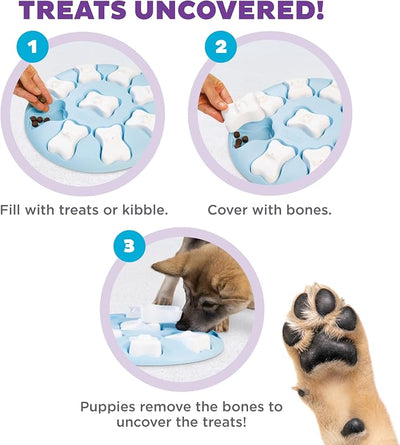Outward Hound Nina Ottosson Puppy Tornado Dog Puzzle Interactive Treat Puzzle Dog Enrichment Dog Toy for Puppies, Level 2 Intermediate, Pink