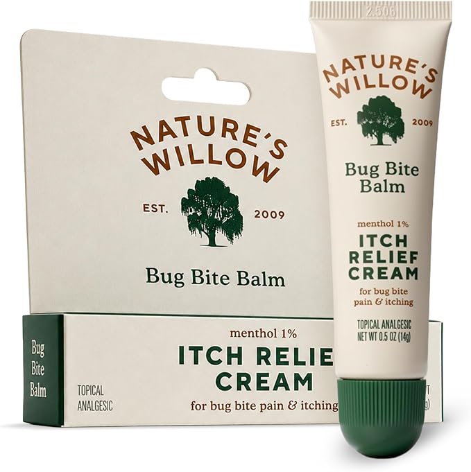 Nature's Willow Itch Relief Lotion with Willow Bark | Soothe Itch from Bug Bites, Rash, Sunburn, and More | Free from Artificial Fragrances & Dyes | Made with Essential Oils | 3.5 oz