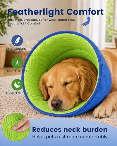 Dog Recovery Collar for Dogs After Surgery – Soft Breathable Dog Cone Collar, Lightweight Elizabethan Collar Alternative for Wound Healing, Anti Licking, Comfortable Sleep & Daily Eating,XL