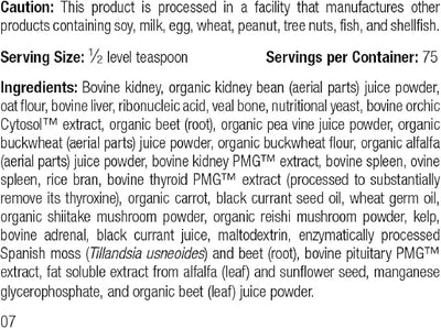 Standard Process Canine Renal Support - Dog Supplement for Kidney, Liver & Heart Health - Animal Supplement for Your Dog's Health - 3.9 oz (70 Servings)
