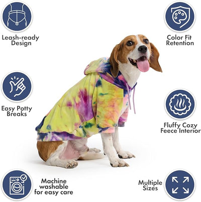 Spark Paws Dog Hoodie – Premium Dog Sweater for Small, Medium, and Large Dogs | Warm Outfits for French Bulldogs, Pitbull, Puppy, Winter Jacket Alternative - Berry Lemonade - M