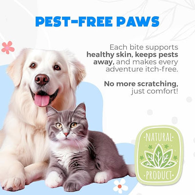 Flea and Tick Prevention Chewables for Dogs - 150 Chews - Beef Flavor - Vet-Approved Oral Treatment for Tick & Flea Control