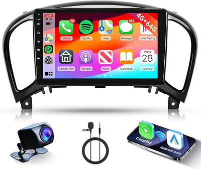 [4G+64G] Android Car Stereo for Nissan Juke 2011-2016/Nissan Infiniti ESQ with Wireless Carplay Android Auto, Hodozzy 9 inch Touch Screen with GPS, Mirror Link, Bluetooth, WiFi, DSP, FM/RDS Radio