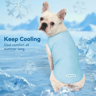 cyeollo 2 Pack Dog Cooling Shirt, Lightweight Sun Protection Sleeveless Dog Vest, Breathable Summer Clothes for Medium Large Dogs Boy & Girl, Soft Pet Tshirts, Yellow Duck 2XL