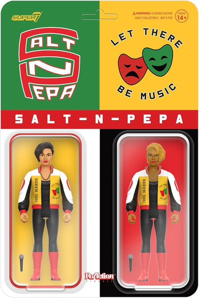 Super7 Salt-N-Pepa - (2 Pack) 3.75" Salt-N-Pepa Action Figures with Accessories Hip Hop Collectibles and Retro Toys