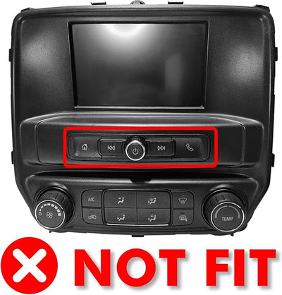 4+64G Android 13 Double Din Car Stereo for Chevrolet Silverado/GMC Sierra 2014-2018 with 10.1 Inch Touchscreen Radio Built-in Wireless Carplay/Android Auto/GPS/Bluetooth/FM/AUX-in/SWC/Backup Camera