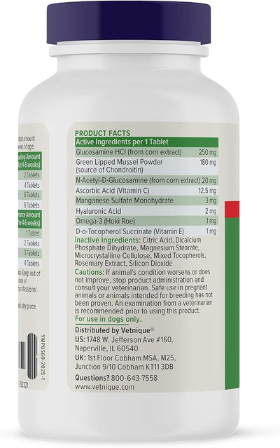 YuMOVE Dog Hip & Joint Supplement, Regular or Advanced Strength - ActivEase Green Lipped Mussel, Glucosamine, Hyaluronic Acid & Omega 3 - Chewable Tablets (60ct Chewable Tablets, Advanced Strength)