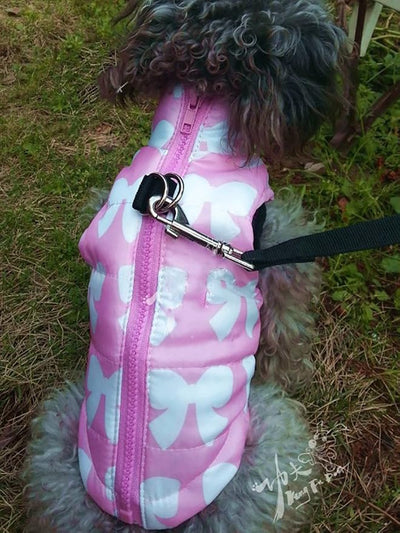 Winter Waterproof Windproof Vest Coat for Small Medium Dogs - Warm Jacket for Cold Weather (Not Suitable for Big Dogs) Pink XS