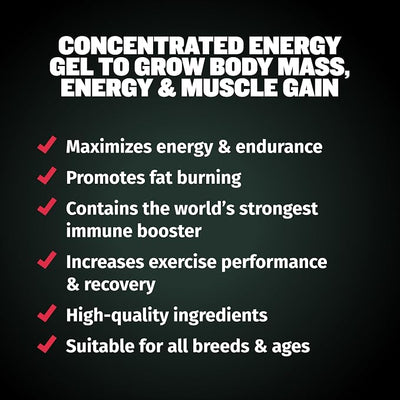 Bully Max 3-in-1 Liquid Dog Muscle Builder for Puppy and Adult Dogs - Dog Vitamins & Supplements for Performance, Energy, Recovery, Immune Support, Skin, Coat Health - Canine Supplement for All Breeds