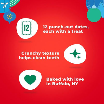Milk-Bone 12 Days of Woofmas Countdown Calendar for Dogs, 2.85 Oz. Box