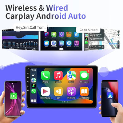 Car Radio for Dodge Challenger & Dodge Avenger 2008-2014 Stereo Replacement Upgrade 10 inch 4+32GB Touch Screen Wireless CarPlay & Android Auto Head Unit GPS Navigation Bluetooth WiFi DSP SWC FM/AM