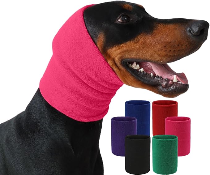 Dog & Cat Calming Hoodie - Anxiety Relief Ear Protector, Noise-Canceling Head Cover for Grooming, Bath, Force Drying, Thunder & Fireworks