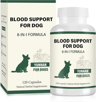 Yunnan Sanqi Herbal Capsules for Dogs – Daily Circulation & Vitality Support, 120 Capsules