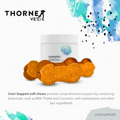 ThorneVET Liver Support – Liver Support for Small Animals: Dogs & Cats, 90 Soft Chews