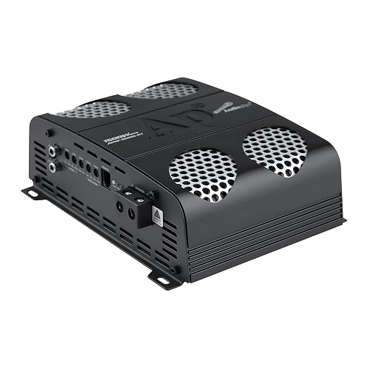 Audiopipe 1500 Watts Full Range Class D Mosfet Amplifier (APHF-1500D-H1), 4-Point Protection System, 1 Ohm, BTL Mode, Remote Bass Control Knob