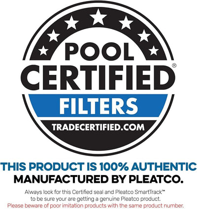 Pleatco PAP100-EC Pool Filter Cartridge Replacement for Unicel: C-9410, Filbur: FC-0686, OEM Part Numbers: R173215, 59054200, White