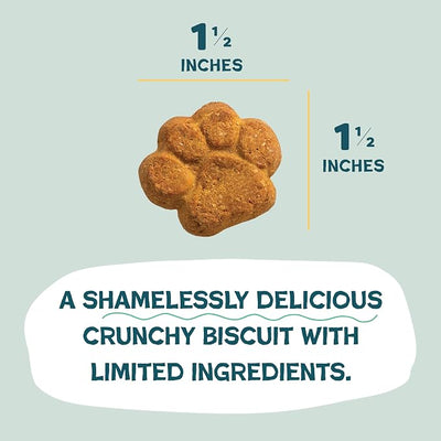 Shameless Pets Crunchy Dog Treats - Peanut Butter Split, 12oz - Healthy Dog Biscuits & Cookies Treats for Medium, and Large Dogs - Made in The USA - Free from Corn & Soy