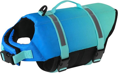 Doglay Dog Life Jacket, Dog Life Vest for Swimming Boating, Adjustable Puppy Life Jacket with Reflective Stripes, Superior Buoyancy Pet Swimming Vest for Small Medium and Large Dogs