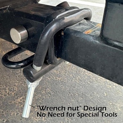 MaxxHaul 50831 Hitch Tightener Anti Rattle Stabilizer for 2" Hitches - with Wrench Nut - No Tool Installation Fast & Easy
