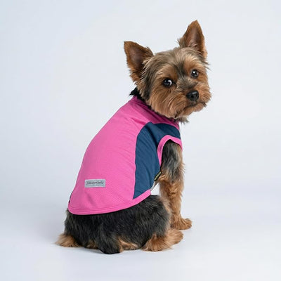 Fitwarm 2 Pack UPF 50+ UV Sun Protection Dog Shirt, Lightweight Breathable Cooling Vest, Quick Dry Dog Summer Clothes for Small Dogs Boy Girl, Reflective Label Pet Cat Outfit, Pink, XL