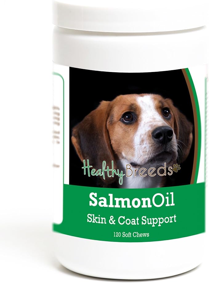 Healthy Breeds American English Coonhound Salmon Oil Soft Chews 120 Count