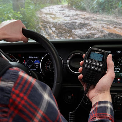 Cobra 75 All Road Wireless CB Radio with BlueParrott B450-XT Noise Cancelling Bluetooth Headset - Dual-Mode AM/FM, Full 40 Channels, Bluetooth Connectivity, Black