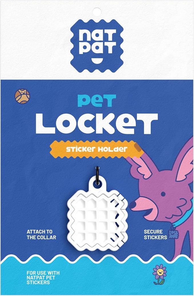 NATPAT Holistic Pet Care Locket – Safe, Durable, Non-Toxic – Designed for Pet Zen Stickers, Pet Training & TrailPatch Outdoor Protection Patches