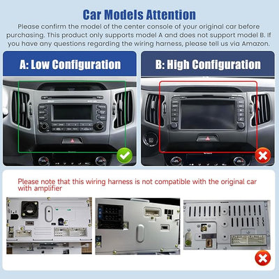 [8Core 6+128GB] Android 15 Car Radio for Kia Sportage 2010-2016 with Wireless Carplay Android Auto, 9 Inch HD Touchscreen Car Stereo with WiFi GPS Bluetooth5.0 FM/RDS 32EQ SWC Backup Camera