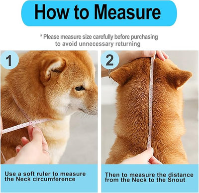 Supet Dog Cone Collar Adjustable After Surgery, Comfortable Pet Recovery Collar & Cone for Large Medium Small Dogs, Elizabethan Dog Neck Collar Plastic Practical