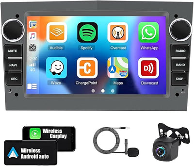 4+64G Car Stereo for Saturn Vue 2008-2010, for Saturn Astra 2008-2009 | 7inch Touchscreen,Android 15 with Wireless CarPlay Android Auto,Bluetooth GPS WiFi SWC FM Mirror Link Backup Camera