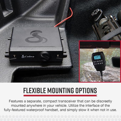 Cobra 75 All Road Wireless CB Radio, Black & HG A1000 18.5 inch Magnetic Mount CB Antenna – Heavy Duty Magnet, for use in Cars, SUVS Recreational Vehicles 100 Watt Power Handling Capability, Black