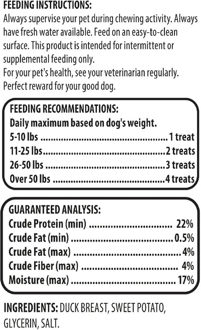 Golden|Rewards Duck Wrapped Sweet Potato Dog Treats, 16 oz – Grain-Free, Natural Chews, Low Fat, High Protein, for All Dog Sizes