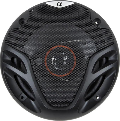 Alphasonik AS265P Loudspeakers 2 Pairs of 6.5" 350W Max 3-Way Speakers 4 Ohms Premium Quality Audio Door Speakers for Car or Truck Stereo Sound System