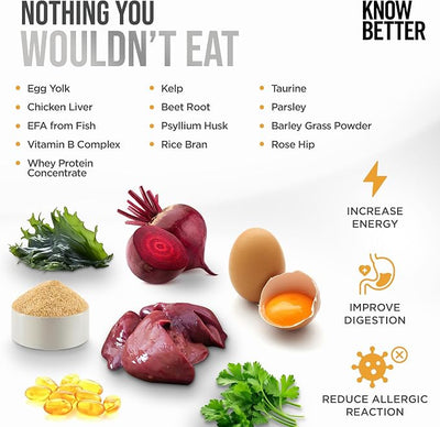 Know Better Chicken Recipe Homemade Dog Food Premix - Complete Raw or Homemade Meal Mix for Small Breeds - Puppies & Adults - Easy-to-Prepare Balanced Nutrition - Pet Food Supplies - 4.8 Oz