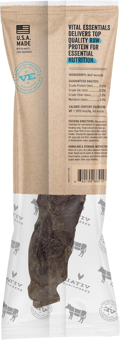 Vital Essentials Freeze-Dried Raw Moo Stick Dog Treat & Natural Chew, 2-Pack | Single Ingredient Dog Treat for Medium Chewers | Made in USA
