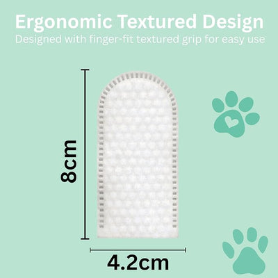 Dog Ear Cleaner – Dog Ear Wipes 100 Count – Ear Wipes for Dogs & Cats – Cat Ear Cleaner Finger Wipes – Pet Ear Wipes to Remove Wax & Relieve Itching – Coconut Scent